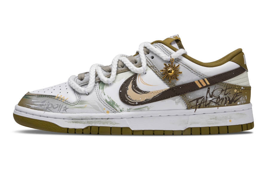 Nike Nike Dunk God Of Nature Coverage Abrasion Resistant Support Low top Skateboard Shoes Men's Gray