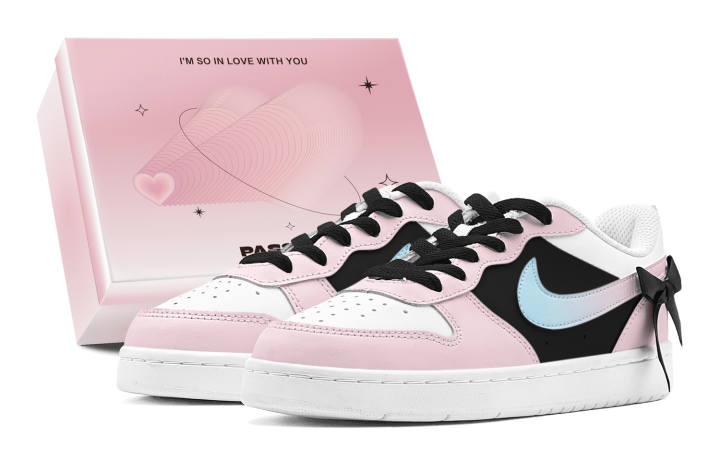 Nike Nike Court Borough Skateboard Shoes Women's Low Top Pink