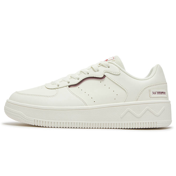 361° Air Force 1 Slip Resistant Abrasion Resistant Low top Skateboard Shoes Men's Feather White Black Cherry