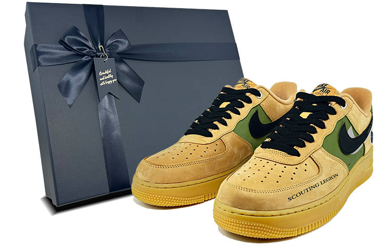 Nike Nike Air Force 1 Attack On Titan, Wings Of Freedom Coverage Slip Resistant Abrasion Resistant Low top Skateboard Shoes
