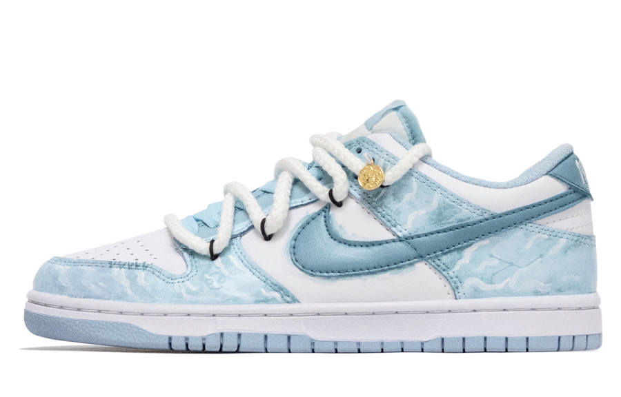 Nike Nike Dunk 668, Diana Of Cancer Height Increasing Height Increasing Low top Skateboard Shoes Unisex Blue White