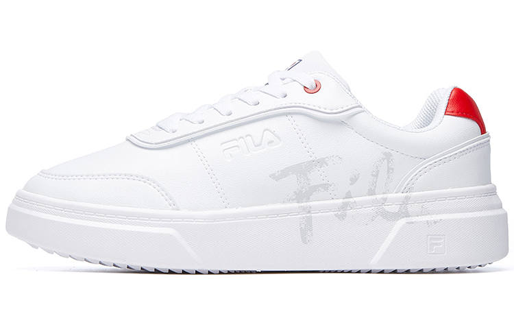 FILA FUSION Game Point Synthetic Leather Comfortable Cushioning, Wear Resistant Low top Skateboard Shoes Women's