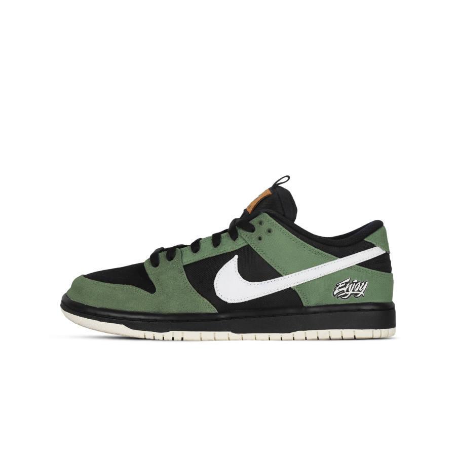 Nike Nike Dunk SB Lone Coverage Cushioning Abrasion Resistant Low top Skateboard Shoes Unisex Black Green