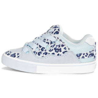 Ollieskate Cow Leather Slip Resistant Abrasion Resistant Low top Skateboard Shoes Unisex White Blue
