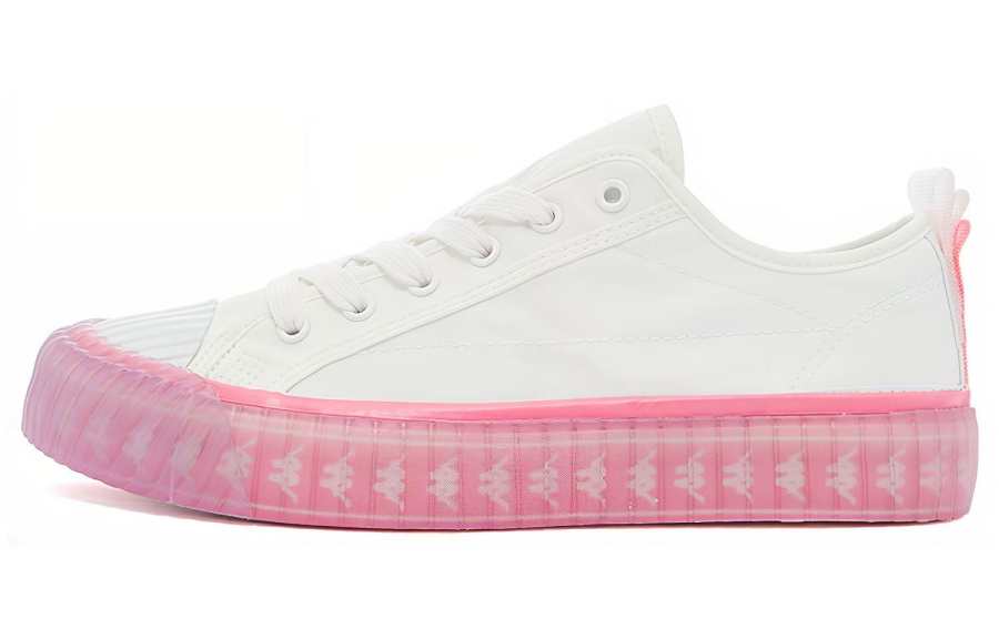 Kappa Casual Lightweight Breathable Lightweight And Breathable Low top Skateboard Shoes Women's White Red