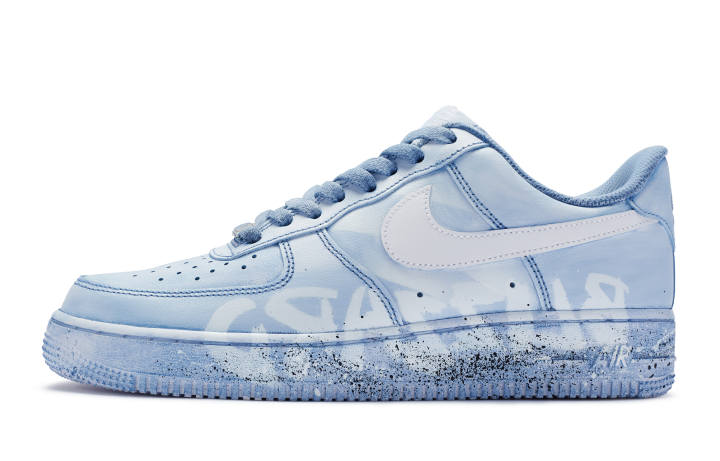 Nike Nike Air Force 1 Low top Skateboard Shoes GS Blue White