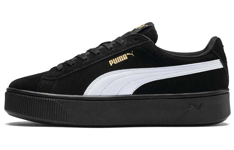 PUMA Vikky Stacked Retro Casual Skateboarding Shoes Black Women's