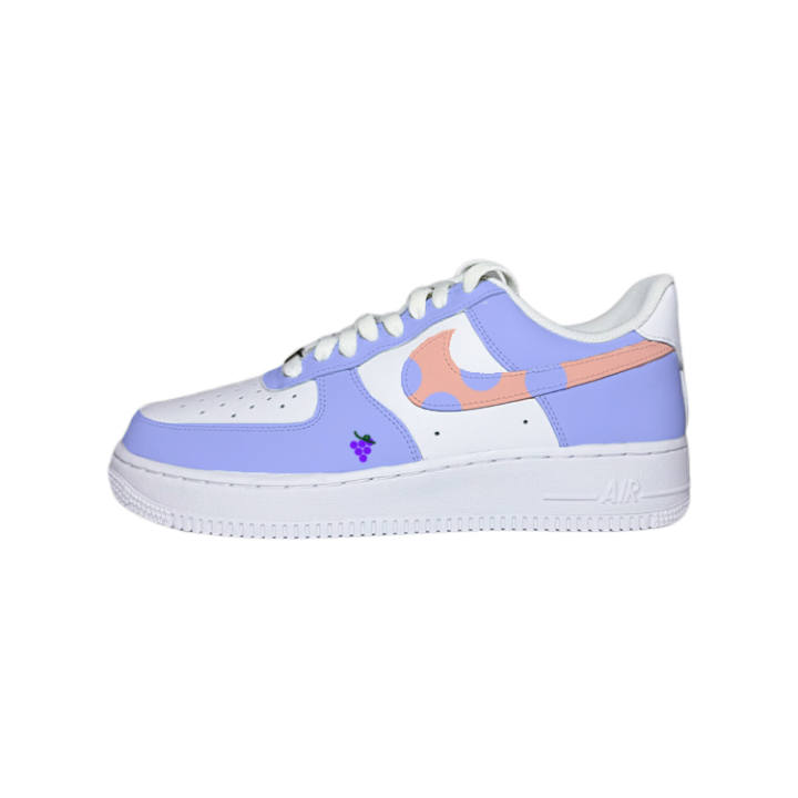 Nike Nike Air Force 1 Grape Vine Low top Skateboard Shoes Women's White Purple Pink