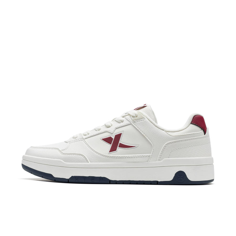 XTEP Clover White 3.0 Air Force 1 Wear resistant And Lightweight Low top Skateboard Shoes Men's White Red