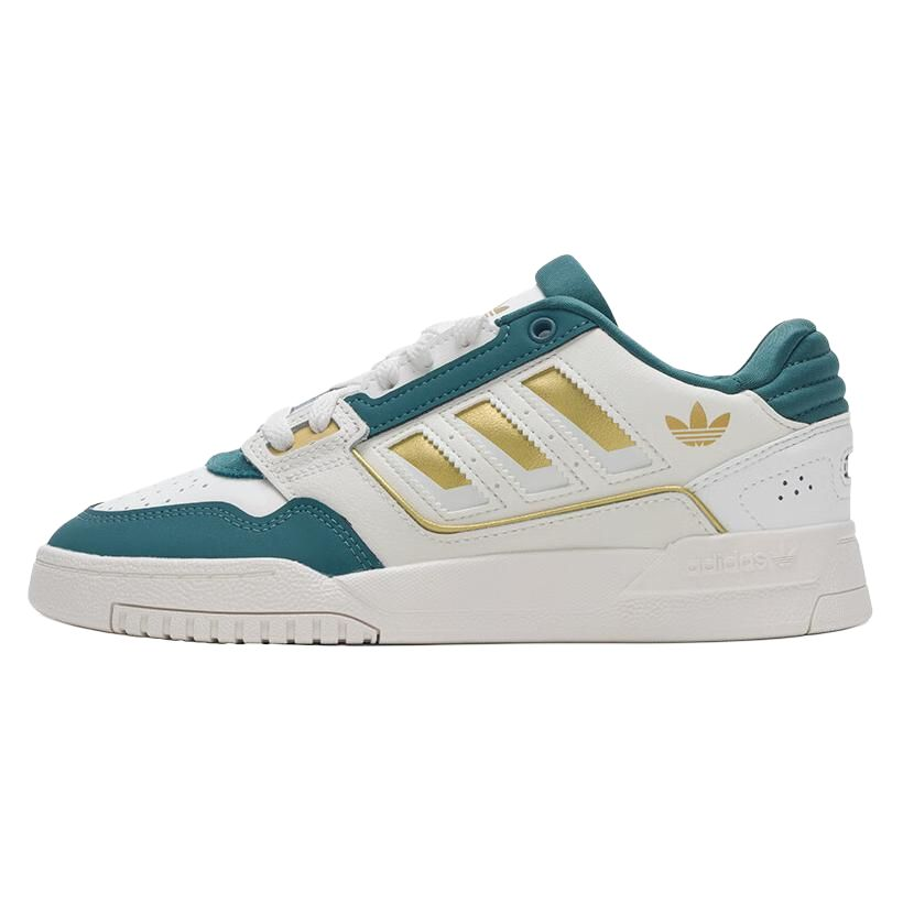 Adidas Originals Drop Step 2.0 Synthetic Leather Skateboard Shoes Unisex White Green