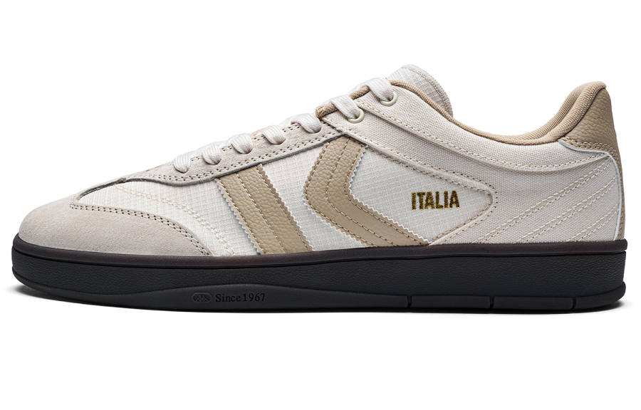 Kappa Back to Back Slip Resistant Abrasion Resistant Low top Skateboard Shoes Unisex White Gray