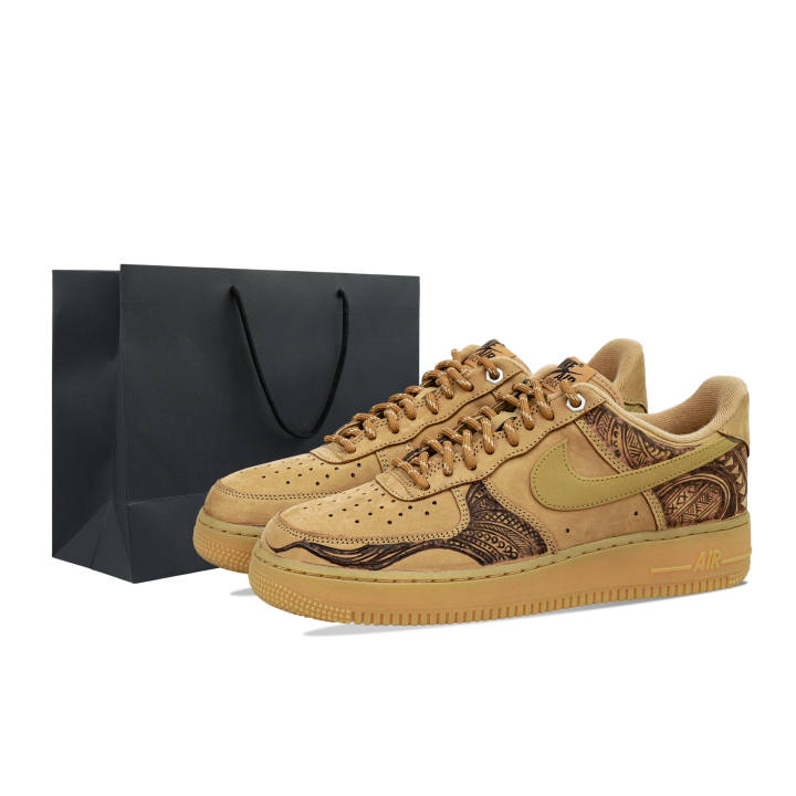 Nike Nike Air Force 1 Suede Cushioning, Wear Resistant Low top Skateboard Shoes Unisex