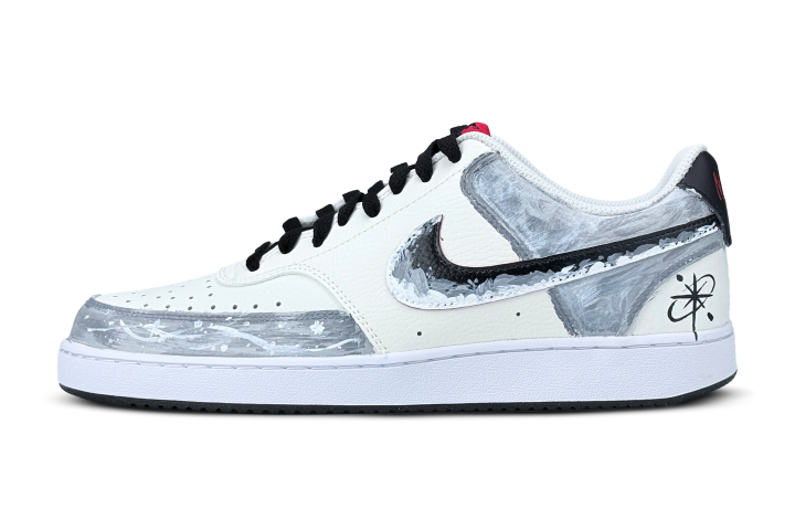 Nike Nike Court Vision 1 Abrasion Resistant Low top Skateboard Shoes Men's Gray
