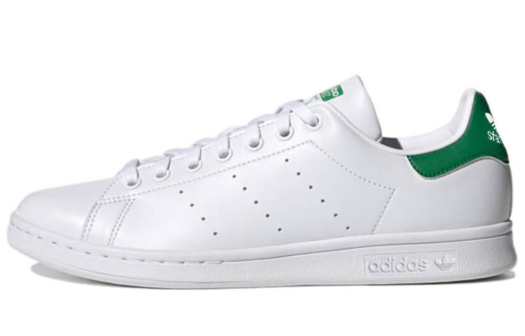 Adidas Originals Stan Smith Synthetic Leather Slip Resistant Cushioning Low top Skateboard Shoes Unisex White Green