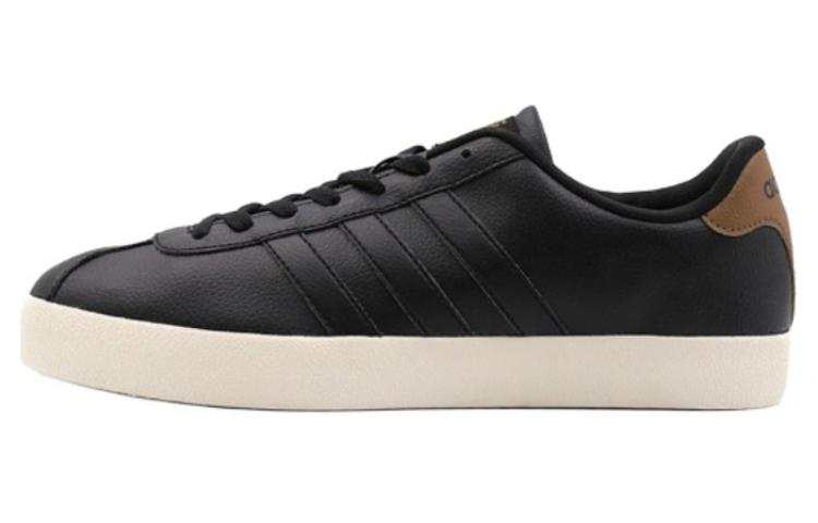Adidas Adidas Vl Court Vulc Slip Resistant, Abrasion Resistant, Lightweight Low top Skateboard Shoes Men's Black Brown