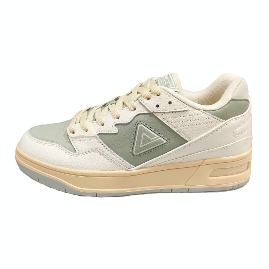 PEAK Taichi 910 Cushioning, Wear Resistant Low top Skateboard Shoes Men's Ecru/Green