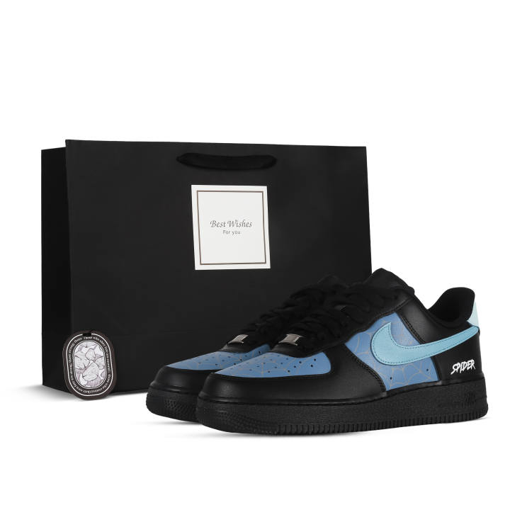 Nike Nike Air Force 1 Little Spider Coverage Slip Resistant And Abrasion Resistant Low top Skateboard Shoes Women's
