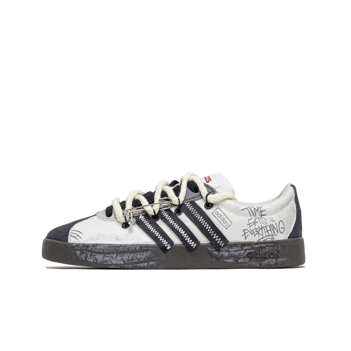 Adidas Adidas Slip Resistant Abrasion Resistant Low top Skateboard Shoes Unisex Black White