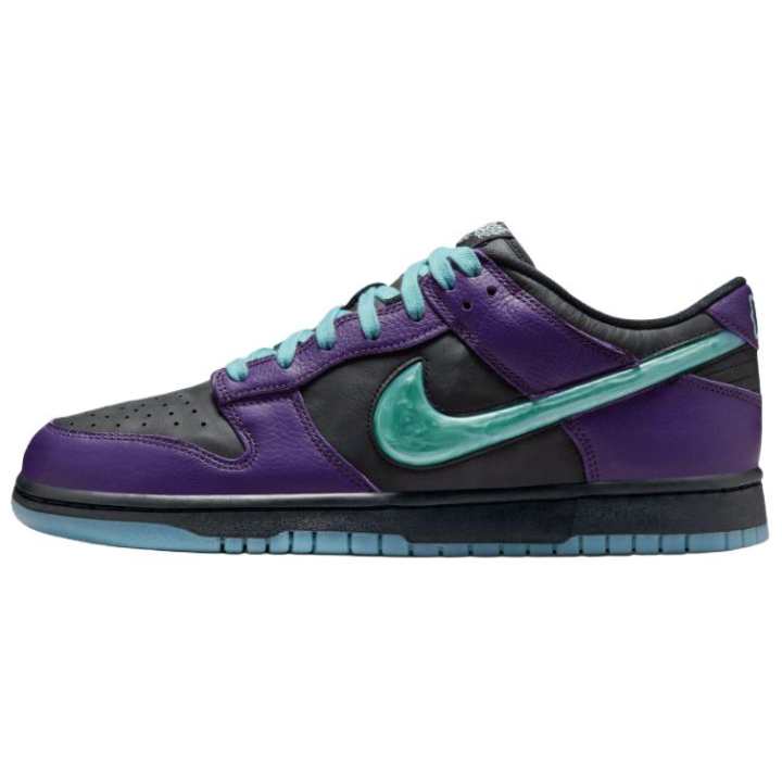 Nike Nike Dunk Low top Skateboard Shoes Men's Black Blue