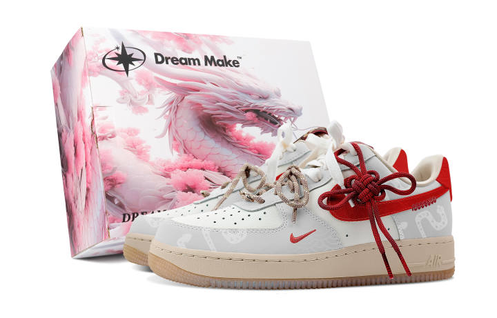 Nike Nike Air Force 1 Slip Resistant Abrasion Resistant Low top Skateboard Shoes Women's Light Gray