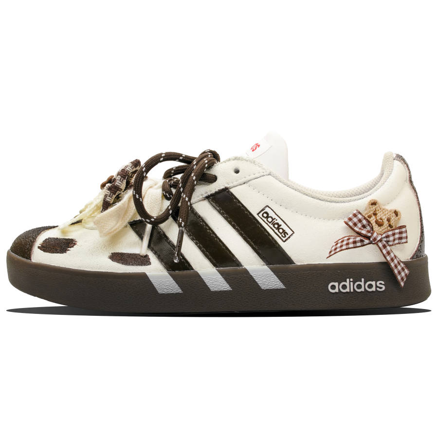 Adidas Adidas VL COURT 2.0 Skateboard Shoes Unisex Low Top Yellow