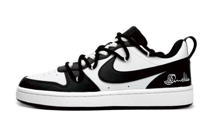 Nike Nike Court Borough Low top Skateboard Shoes GS Black White