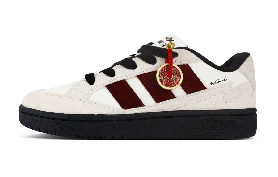 Adidas Adidas WCARD ADV Slip Resistant Abrasion Resistant Low top Skateboard Shoes Unisex White Gray Red