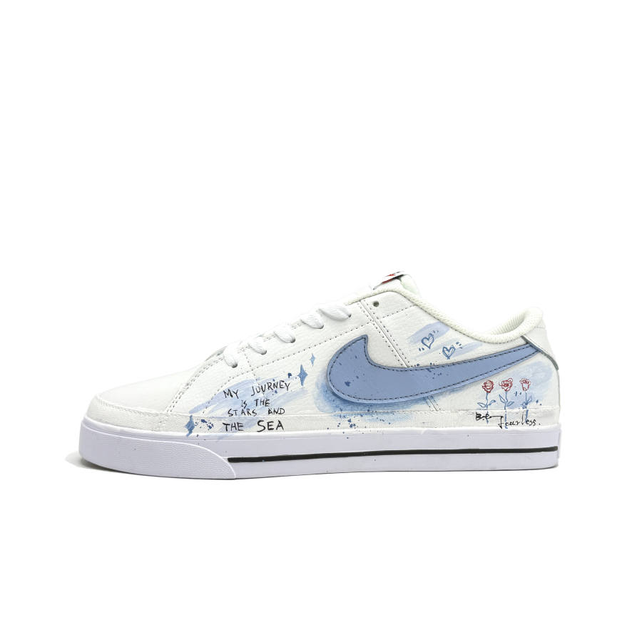 Nike Nike Court Legacy Starlight Cushioning Low top Skateboard Shoes Unisex Blue