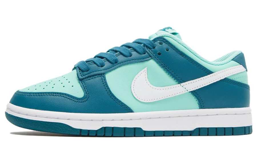 Nike Nike Dunk Low Slip Resistant Abrasion Resistant Low top Skateboard Shoes Men's Dark Blue