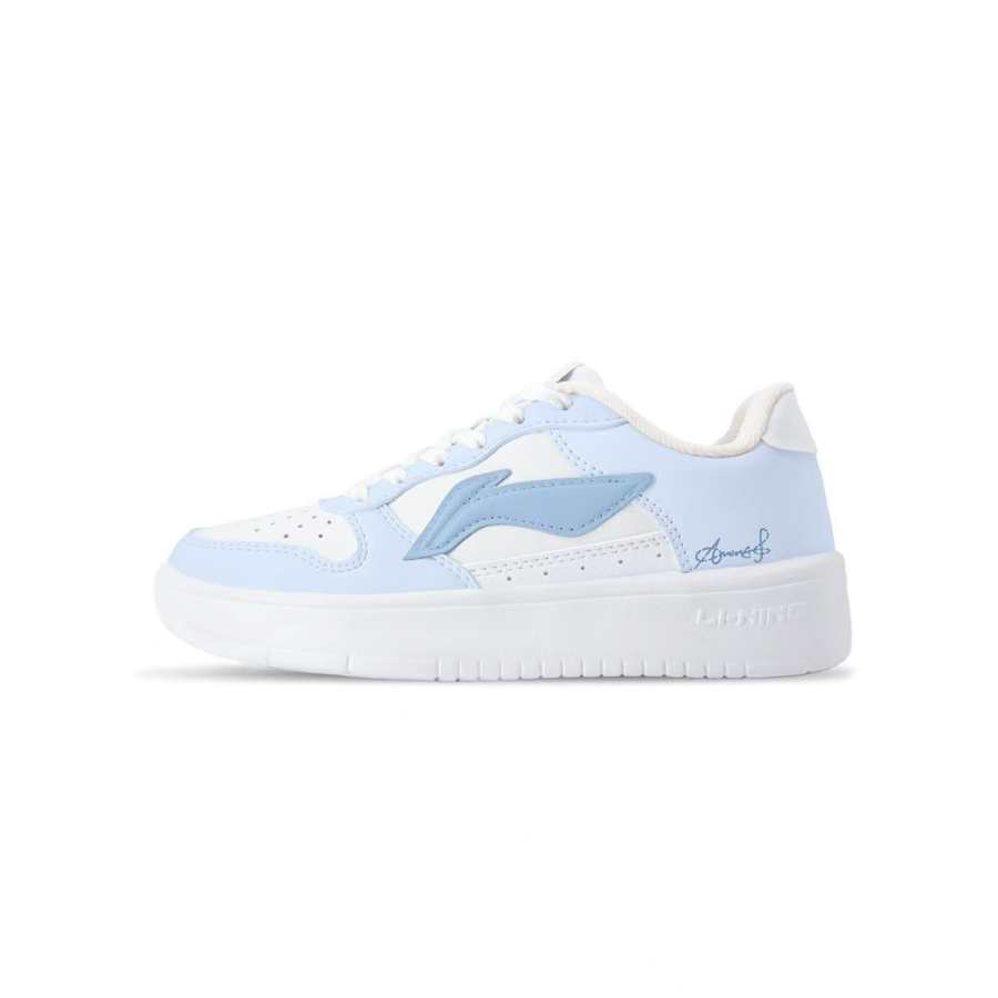 Li-Ning Li Ning Floating Boat Slip Resistant, Abrasion Resistant, Breathable Low top Skateboard Shoes Unisex Carolina Blue