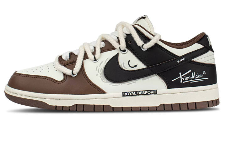 Nike Nike Dunk Leather Waterproof Low top Skateboard Shoes Unisex Black Brown