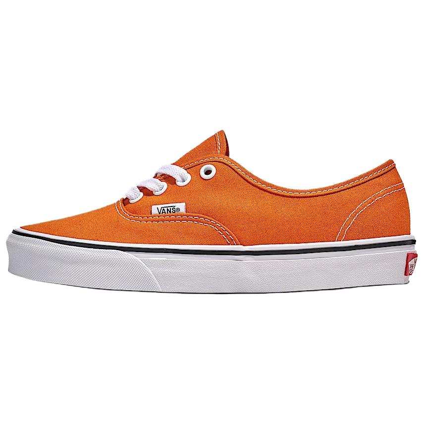 Vans Authentic Abrasion Resistant Low top Skateboard Shoes Unisex Orange