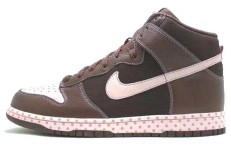 Nike Nike Dunk High Cushioning Abrasion Resistant Cushioning, Wear Resistant High top Skateboard Shoes Men's Pink Brown