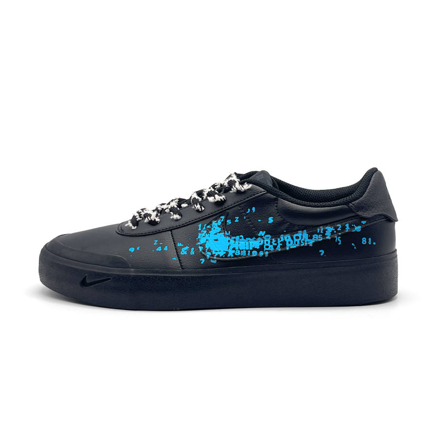 Nike Nike Court Shot Abrasion Resistant Abrasion Resistant Low top Skateboard Shoes Men's Blue Black