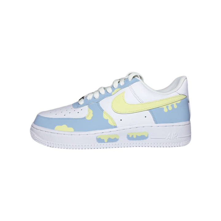 Nike Nike Air Force 1 Ice Cream Low top Skateboard Shoes Men's White Blue Yellow