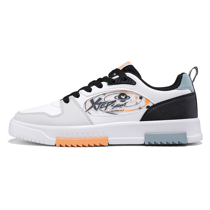XTEP XTEP Low top Skateboard Shoes Men's White Gray Black
