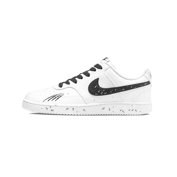 Nike Nike Court Vision 1 Night Wolf Slip Resistant Slip Resistant Low top Skateboard Shoes Unisex Black White