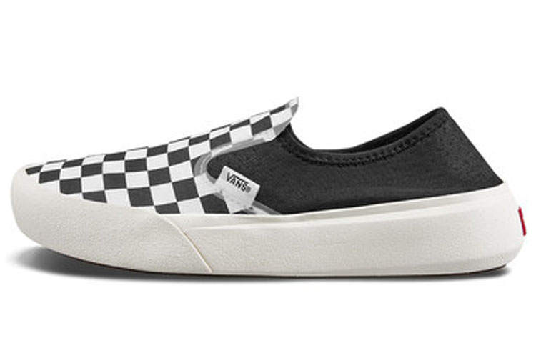 Vans ComfyCush One Abrasion Resistant Lightweight Breathable Low top Skateboard Shoes Unisex Black White Plaid