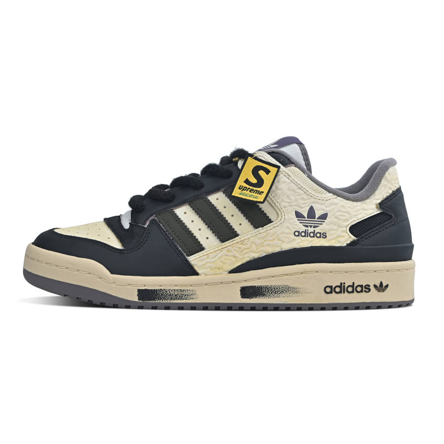 Adidas Originals FORUM Abrasion Resistant Low top Skateboard Shoes Unisex Black Brown