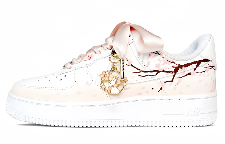 Nike Nike Air Force 1 Low top Skateboard Shoes Women's Pink White
