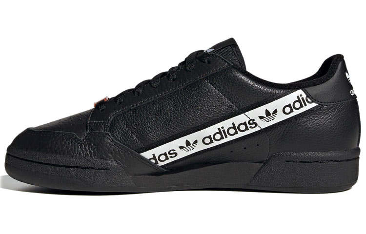 Adidas Originals Adidas Continental 80 'Wordmark Side Stripe - Black White'