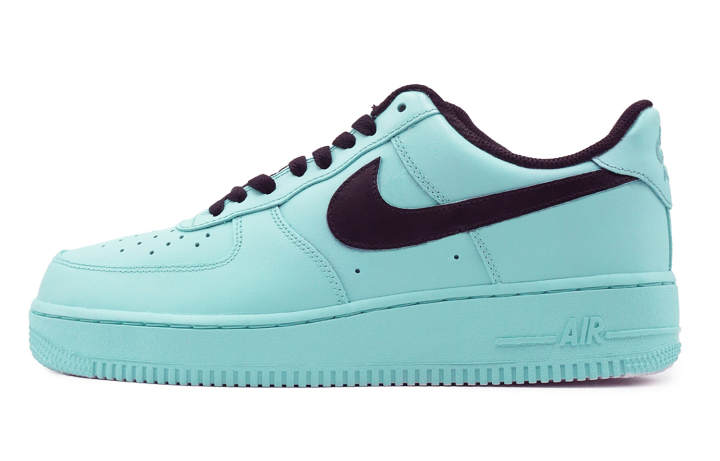 Nike Nike Air Force 1 Low top Skateboard Shoes Unisex Cyan