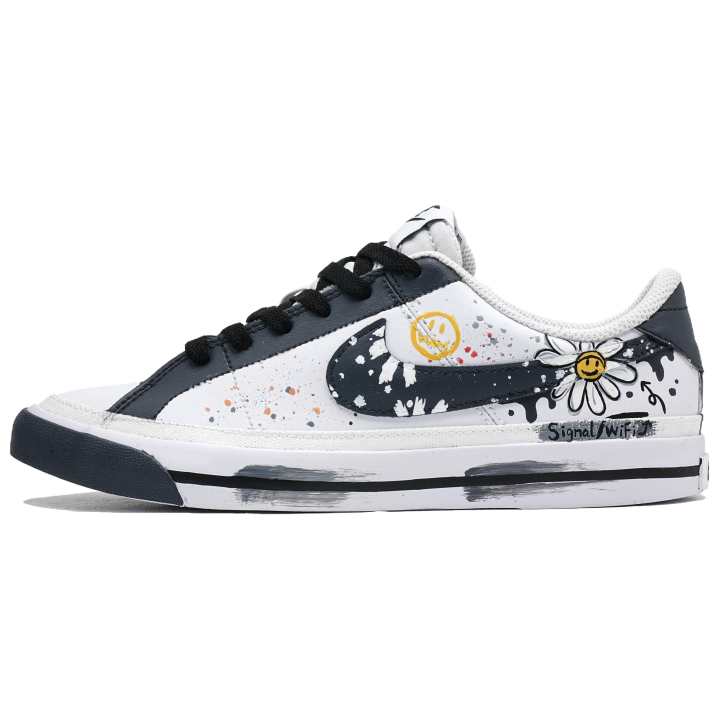 Nike Nike Court Legacy Low top Skateboard Shoes Men's Black White