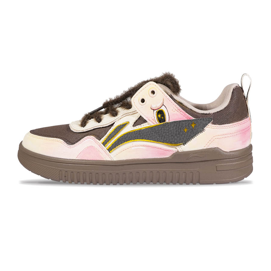 Li-Ning Li Ning Cyan Cloud Skateboard Shoes Men's Low Top Brown