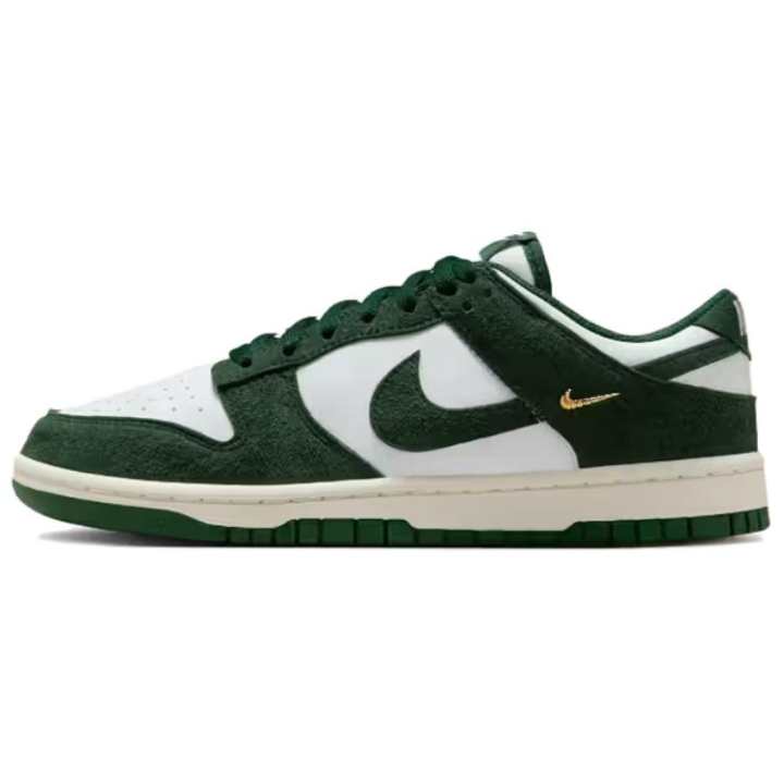 Nike Nike Dunk Slip Resistant Abrasion Resistant Low top Skateboard Shoes Women's White Green