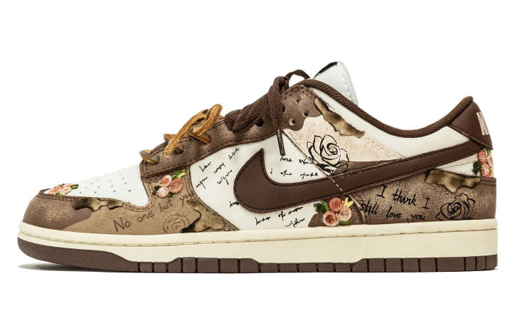 Nike Nike Dunk Fantasy, Love Talk Planner Low top Skateboard Shoes Unisex Brown