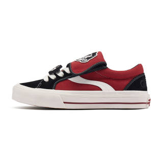 ODDCIRKUS Astley Pro Flippie Slip Resistant Abrasion Resistant Balance Low top Skateboard Shoes Unisex Black Red