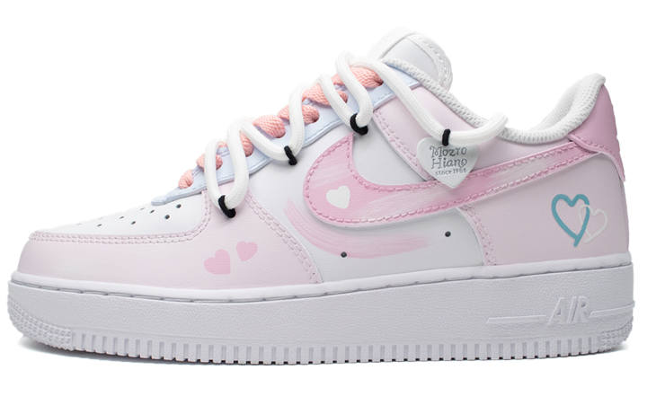 Nike Nike Air Force 1 Low Love Confession Slip Resistant Cushioning Low top Skateboard Shoes Unisex Pink