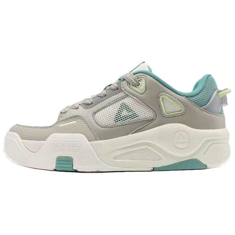 PEAK The Posture Is Extremely Leaping 2.0 Coverage Slip Resistant Low top Skateboard Shoes Men's Gray Green