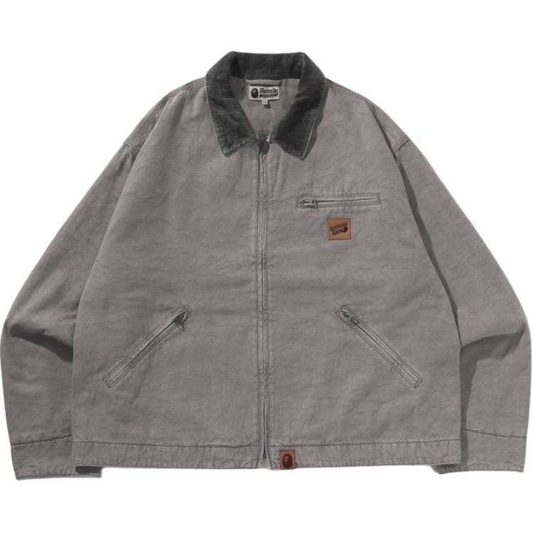 A BATHING APE A Bathing Ape corduroy-collar overshirt